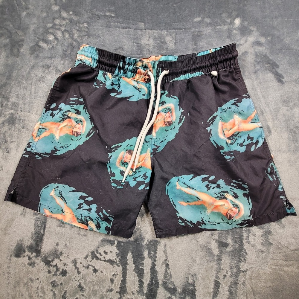 Rqqba Men's Size Small Swim Shorts Naked Lady Swimming